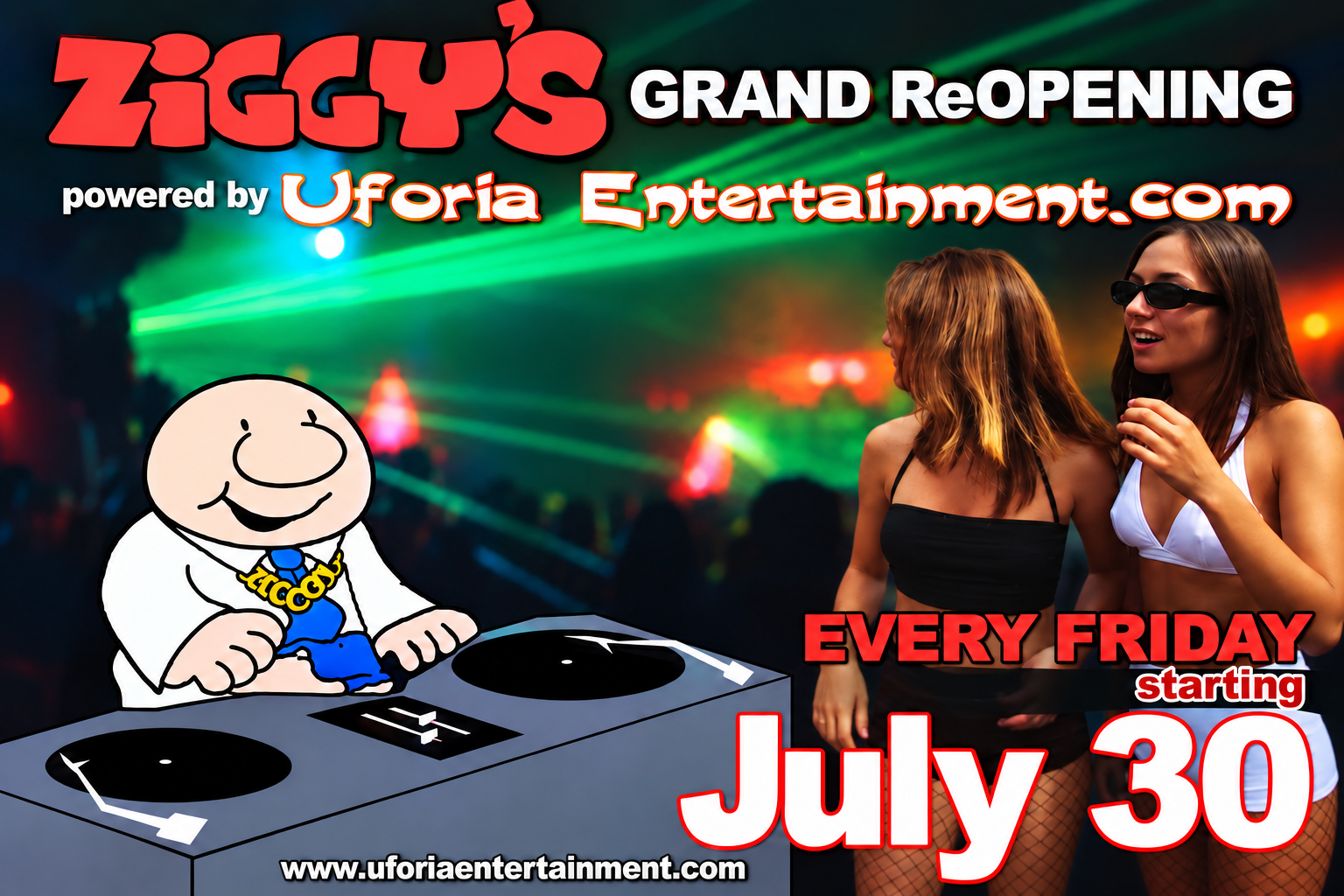 Uforia Fridays at Ziggy's Bar & Grill — July 30, 2004 | Uforia Entertainment & DJ Debonair